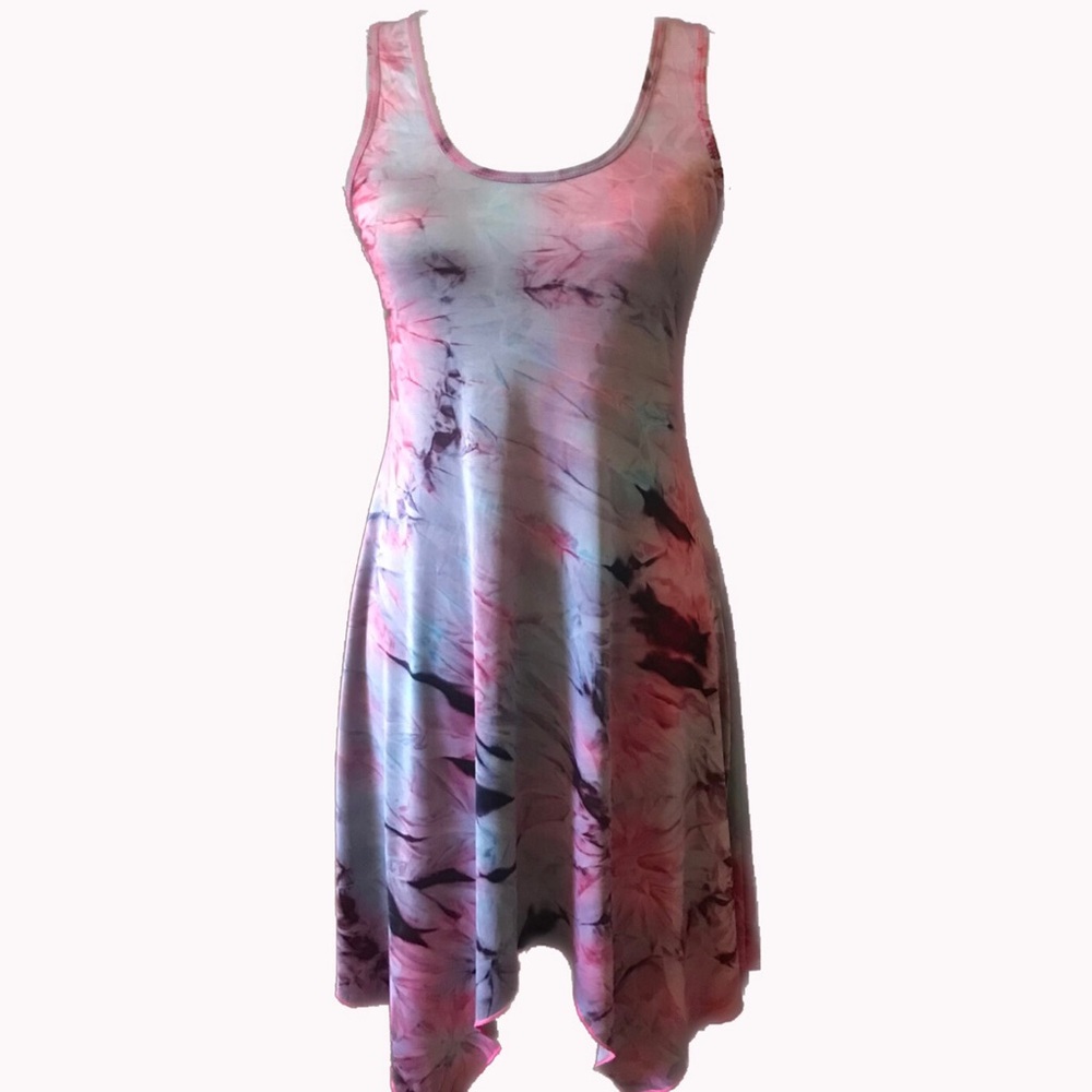 Christinalove Tie Dye Racerback Stretch Dress - M